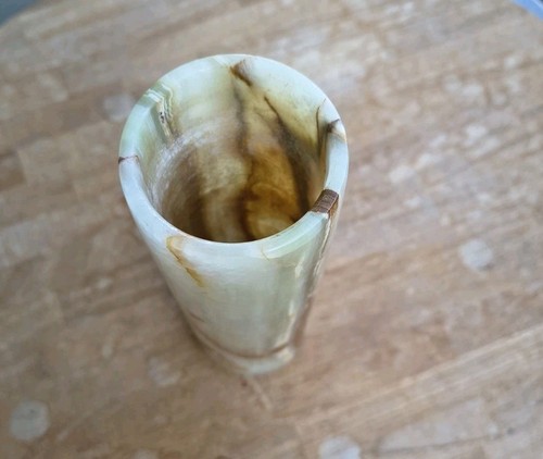 Vintage onyx marmor - vase, 21cm