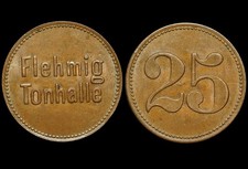 WERTMARKE: 25 Pfennig. FLEHMIG