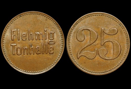 Wertmarke pfennig flehmig - wertmarke:, 25
