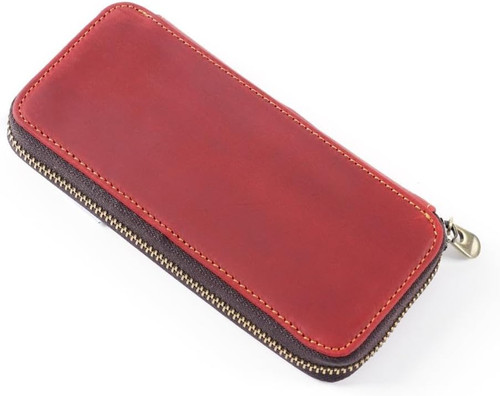Leder schreibetui vintage - schreibetui,,