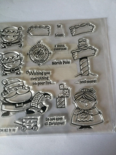Clearstamps grüße vom - "grüße,
