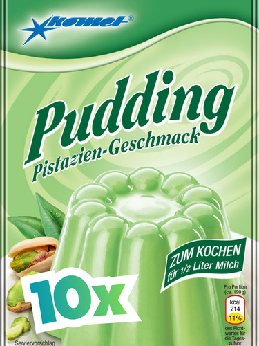 Komet pudding 10x40g - pudding, pistazie