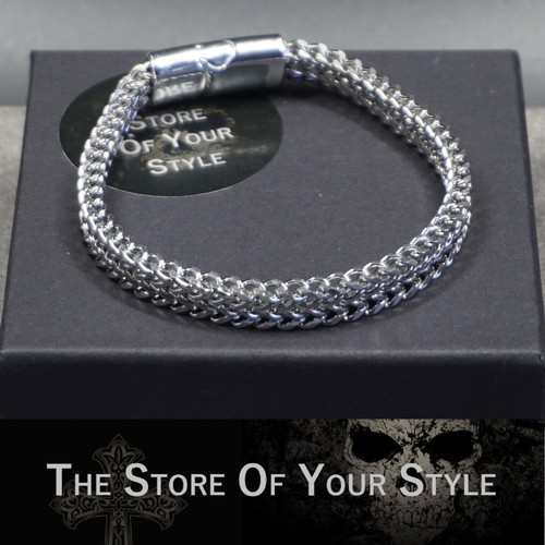 Armband edelstahl silber - edelstahl,