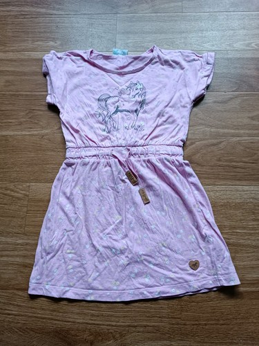 Kleid pferd blumen 116 - kleid,