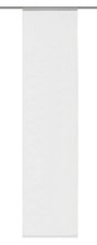 Schiebegardine "ROM", blickdichter Dekostoff, 245 x 60 cm, Uni weiß