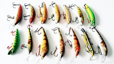 Wobblerset mit Doppel - Box/Verschiedene Größe/Farbe/gewichte/14St.bis 90mm/NEU!
