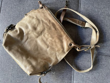 AUNTS & UNCLES Damen kleine Umhängetasche Leder Grau