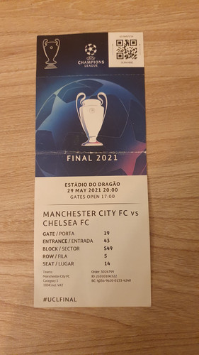 Manchester city ticket - city,