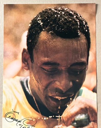 Pelé handsigniertes poster - pelé,