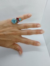 925 Silber Ring Larimar