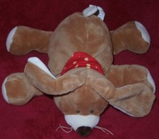 KIK Hase braun roter Schal gelbe Punkte ca 24 cm