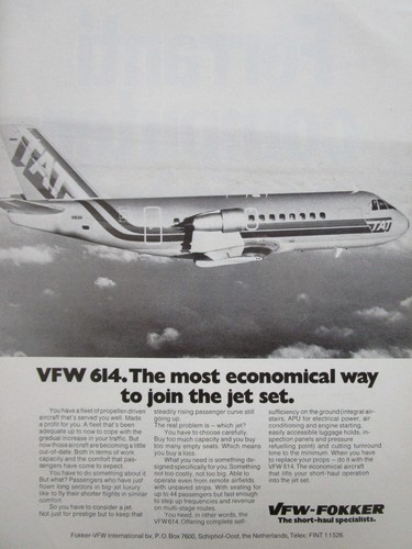 1976 pub flugzeug vfw - pub,
