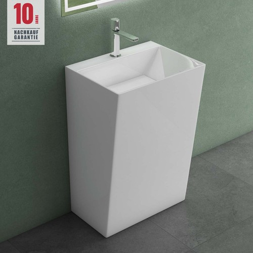 Mineralguss waschbecken säule - mineralguss,