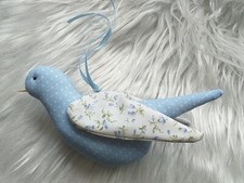 Tilda Vogel,  Frühlingsdeko Stoffvogel, Baumschmuck, Taube,  Geschenkanhänger
