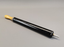 Luftpumpe Metall mit Holzgriff 38 cm Handpumpe schwarz