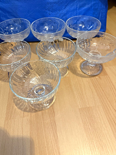 7dessertschalen eisbecher mit - 7dessertschalen/eisbecher,