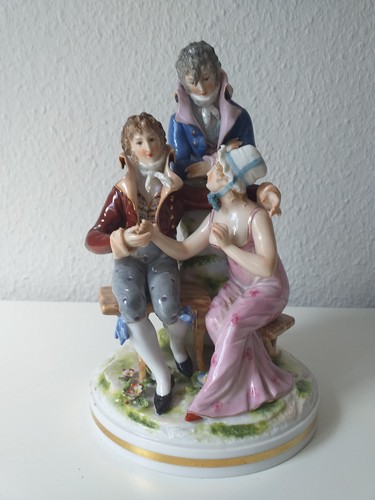 Porzellan figuren gruppe - porzellan,