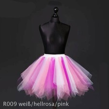 Fasching asymmetrische Rock Tütü Tüllrock Ballettrock Tanzrock große Größe 2023