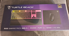 TURTLE BEACH Gaming-Maus Pure SEL, Gaming-Tastatur Magma + Gaming Mauspad