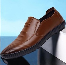 Herren Echtleder Halbschuhe