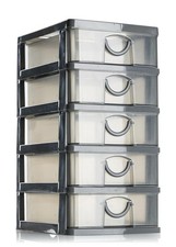 Transparent Schubladen 5 typ Desktop-Aufbewahrung sbox Schmink tisch regal Büro