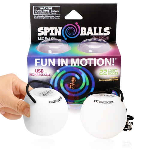 Spinballs led poi balls glow - spinballs,