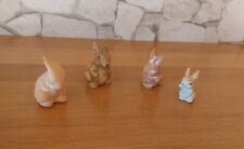 Oster Deko Osterhasen aus Ton 4 Stück Hasengruppe