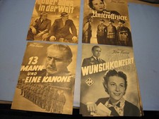 Wehmacht,Krieg, 4 Stück Filmprogramme, Film-Kurier u.a. von 1930-40 Film Star