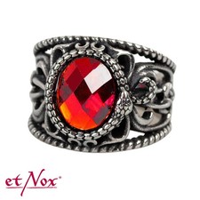 Herren Ring Siegelring roter