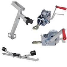 Handseilwinde Bootswinde Anhänger Handwinde Windenstand Windenbock Stützhalterun