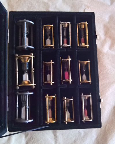 Miniaturen sammlung sanduhr - sammlung,