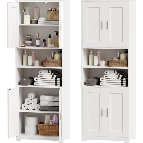 Badezimmerschrank hoch weiß - hoch,