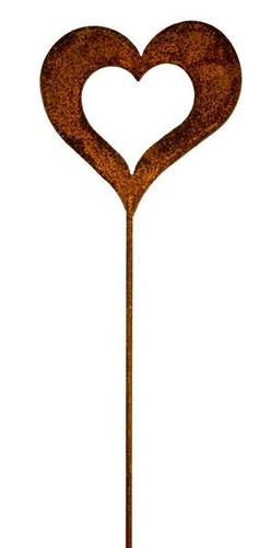 Rost gartenstecker motiv zur - gartenstecker,