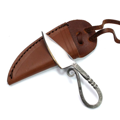 Geschmiedetes halsmesser inkl - halsmesser,