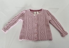 DICKE ROSANE STRICKJACKE FÜR MÄDCHEN GR.92 VON STRAWBERRY FAIRE BOLERO JACKE SÜß