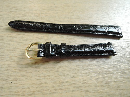 Leder uhrenarmband schwarz - leder,