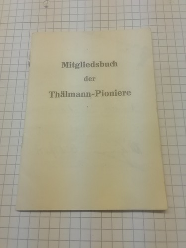Ddr dokument mitgliedsbuch - dokument,