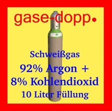 Schutzgas Schweißgas10 L 92% Argon + 8% CO2 - Dünnblech schweißen nur Füllung