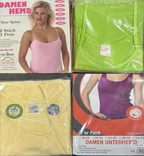 Damen Unterhemd Baumwolle 2er