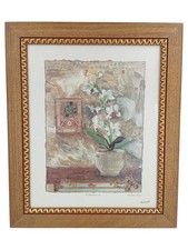 FORMANO Bild Orchidee Blumen Klassisch Holz Glas Metall Rahmen 61,5x52cm