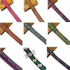 7 Yard Vintage Blumen Brokat