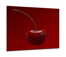 Herdabdeckplatte Ceran 1 teilig 60x52 Obst Rot Abdeckung Glas Spritzschutz Deko