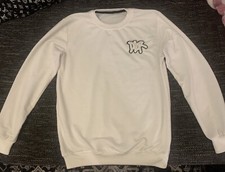 Dior Pullover  Unisex Gr M L Cremeweiss mit Woll Brust Stick