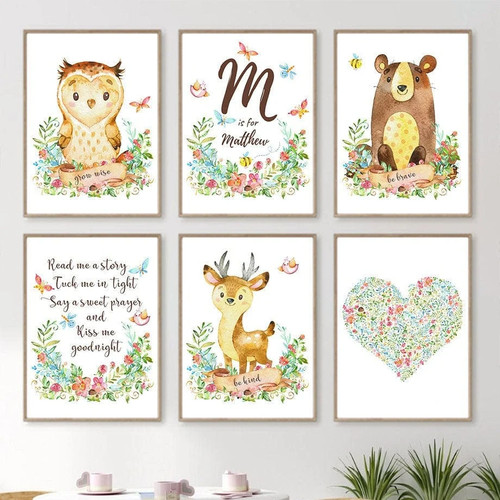 Poster kinderzimmer tiere eule - poster,