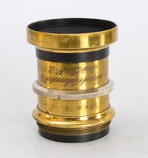 Rapid Aplanat N°4 Serie D F:8 ⭐Objektiv Messing 1890 ⭐ Emil Busch ⭐ RARE ⭐(M248)