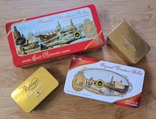 4x Alte Dose , Blechdose , Original Dresdner Stollen , Emil Reimann, Radeberger