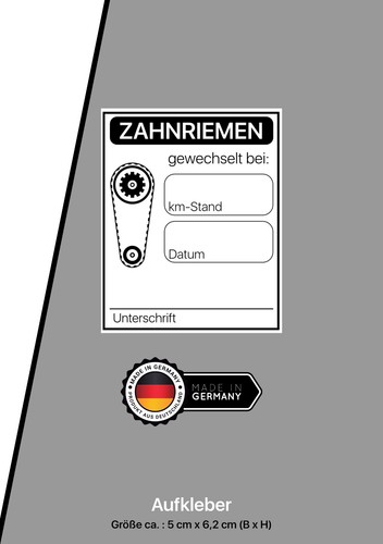 25x aufkleber zahnriemen - 25x,
