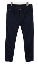 G-Star 3301 Low Tapered Herrenjeans W33/L36 Dunkel Knopf Fly Whiskers Denim