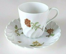 Ginori Moccatasse "Anita Mieder" mit chinesischem Blütendekor ungewöhnliche Form