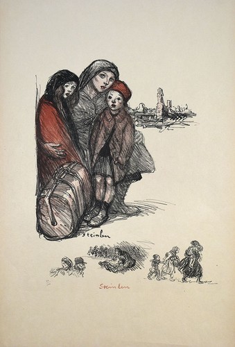 Steinlen aisne devastee - steinlen,,